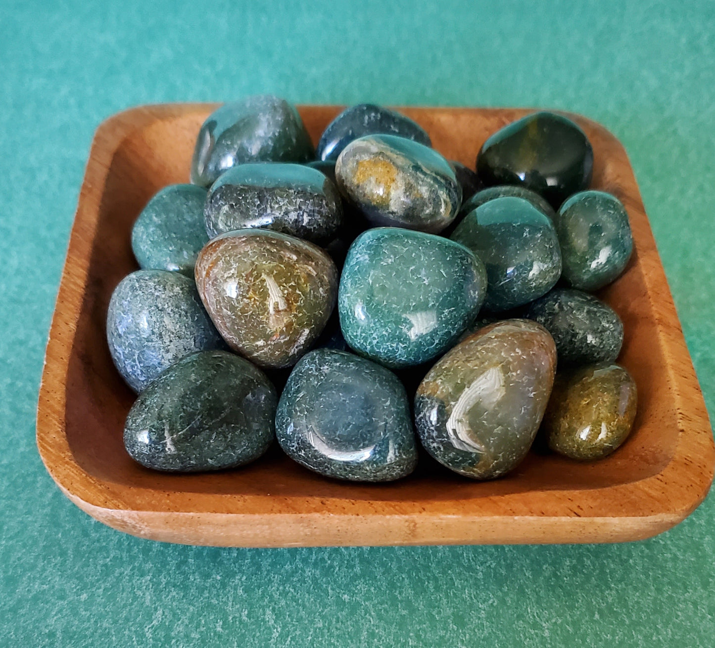 Green Bloodstone Tumbled