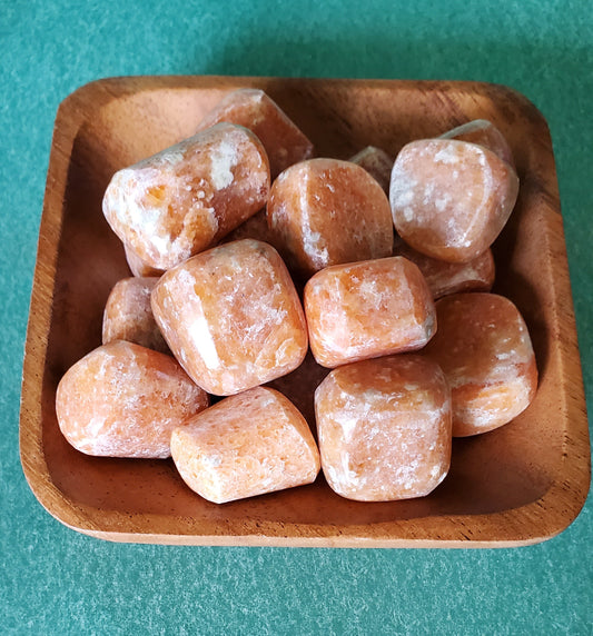 Orange Calcite Tumbled